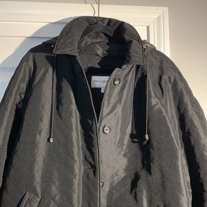 Jones New York black quilted coat!